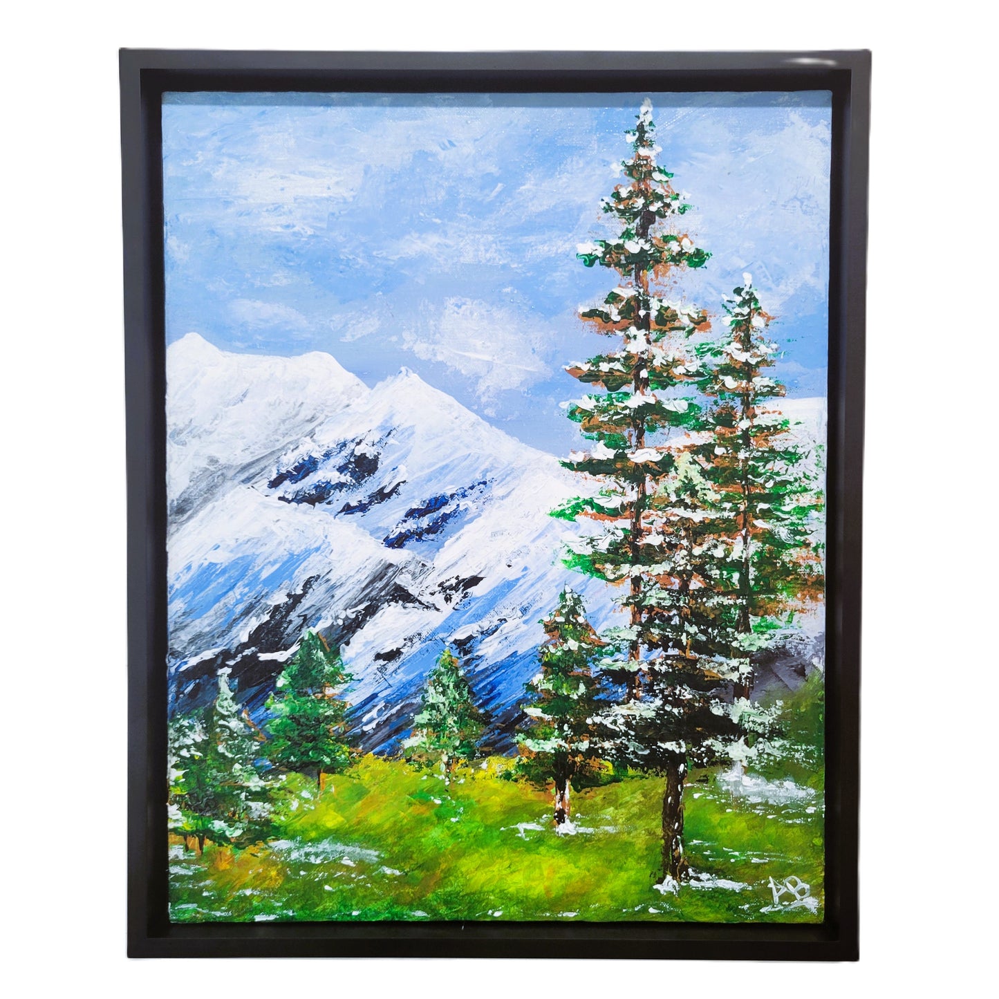 "November Dreams" Framed Acrylic Palette Knife Painting by Amy Bridges