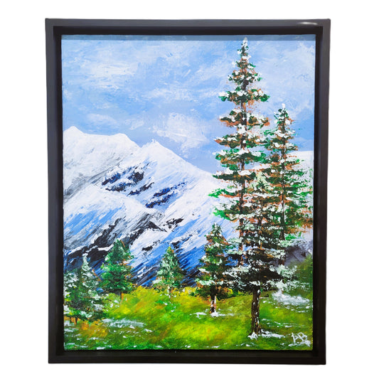 "November Dreams" Framed Acrylic Palette Knife Painting by Amy Bridges