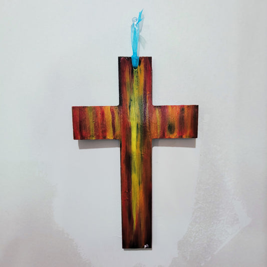 Painted Wood Cross