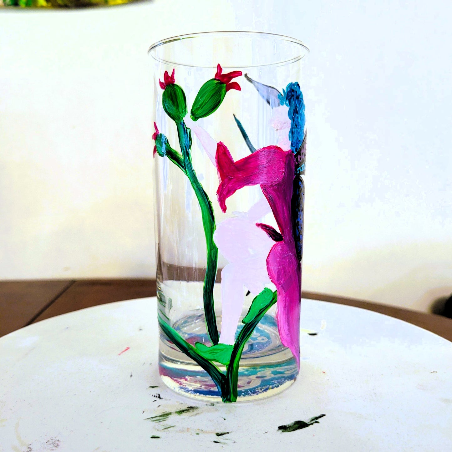 Pink! No, Blue! Fairy 16oz Highball Glass