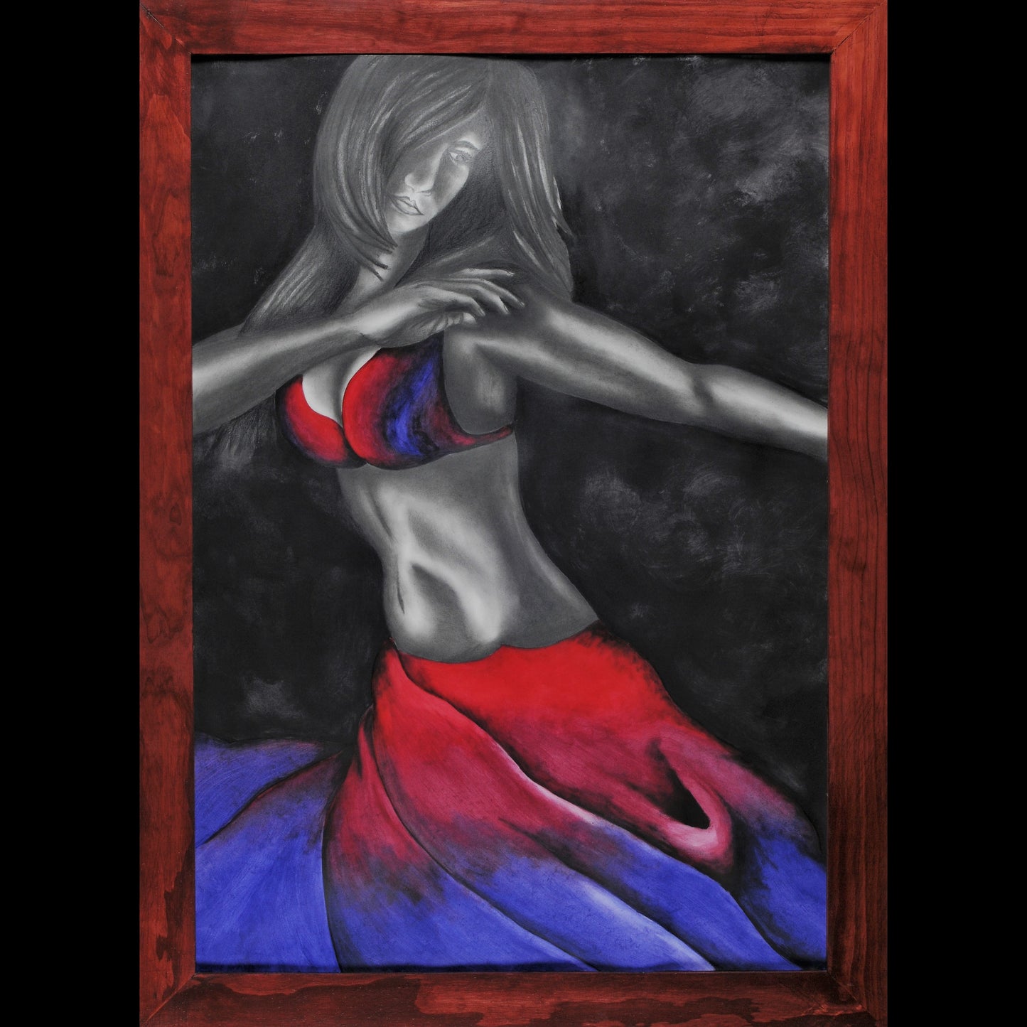 Peace. Original Multimedia Framed Artwork Amy Bridges