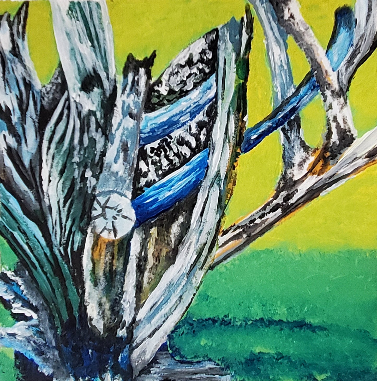 Colors That Make the Wind, Original Acrylic Painting by Amy Bridges