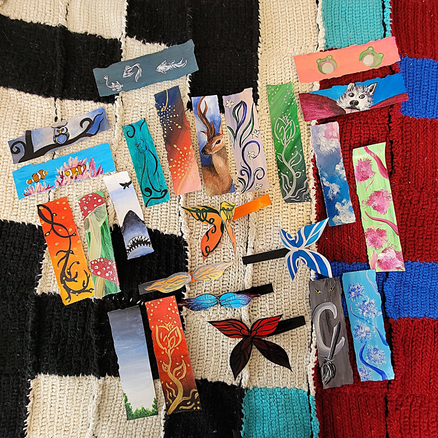 Painted Bookmarks