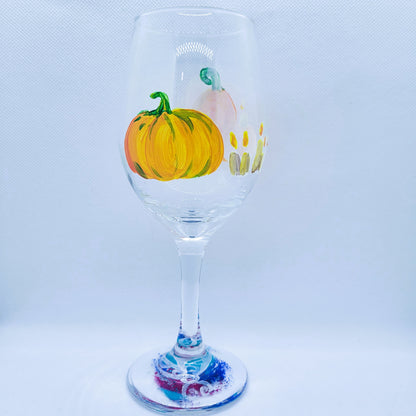 pumpkin wine glass