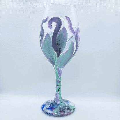 elven vine and leaf fantasy wraparound wine glass