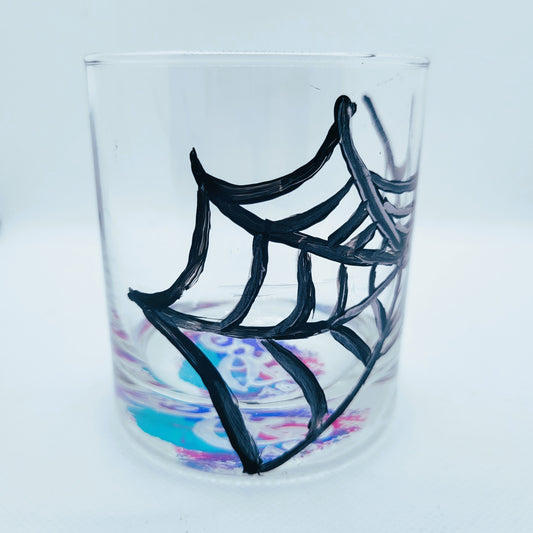 Spider Web Short Highball Glass