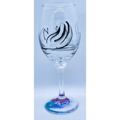 Swan Pair 11 oz Wine Glass