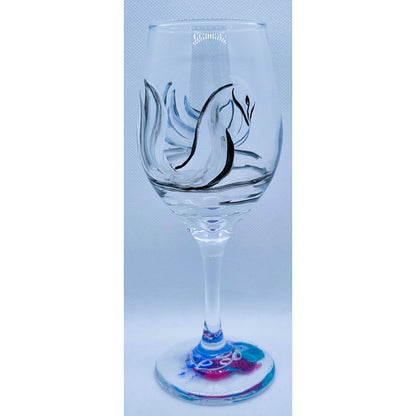 Swan Pair 11 oz Wine Glass