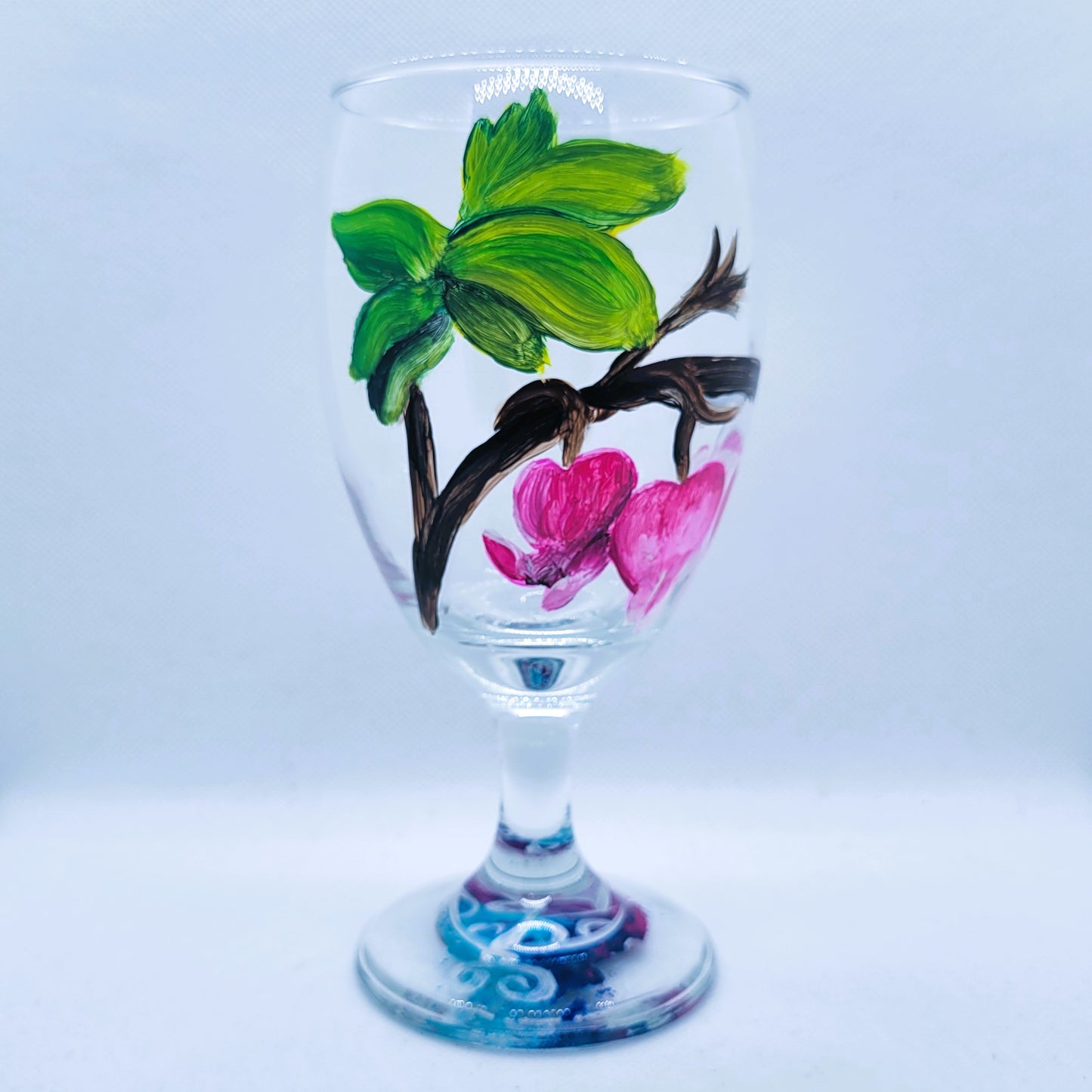 Bleeding Heart Flower 16oz Goblet