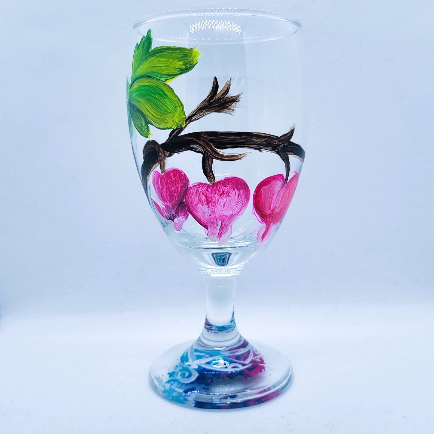 Bleeding Heart Flower 16oz Goblet