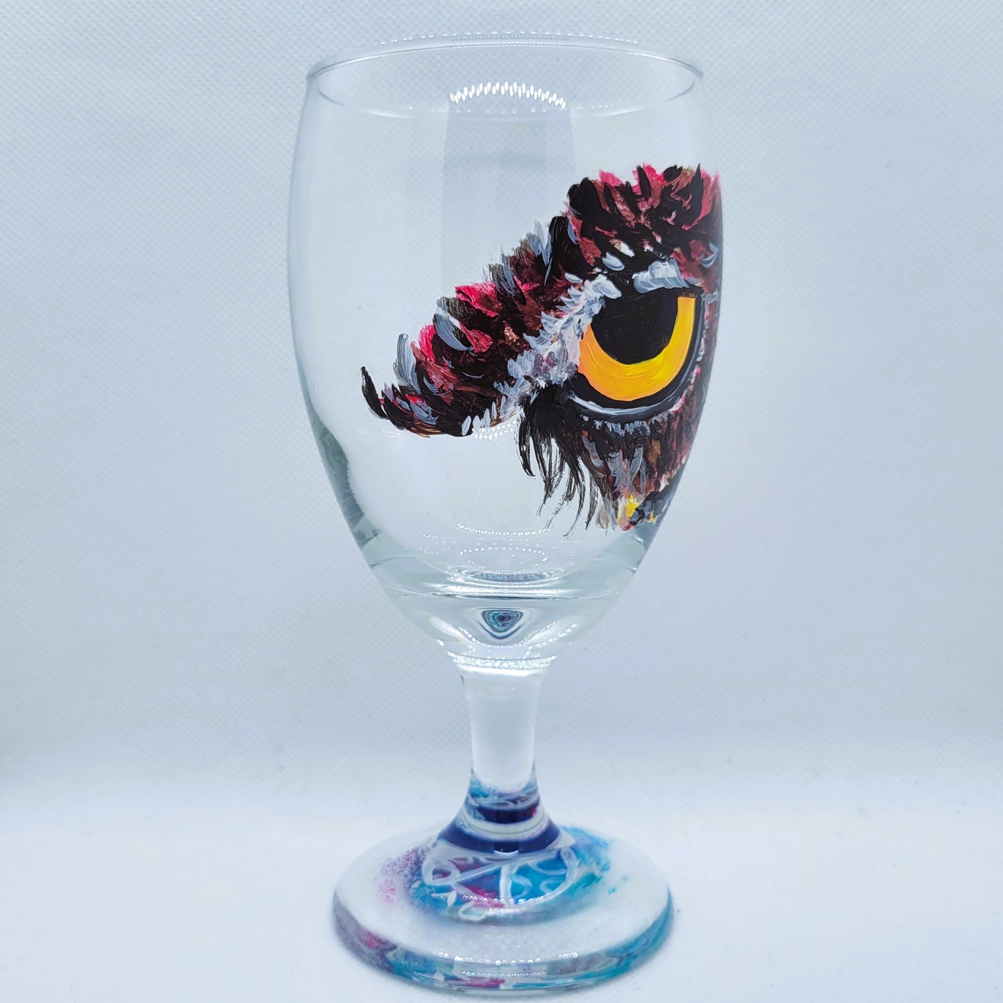 Owl Eye 16oz Goblet Glass