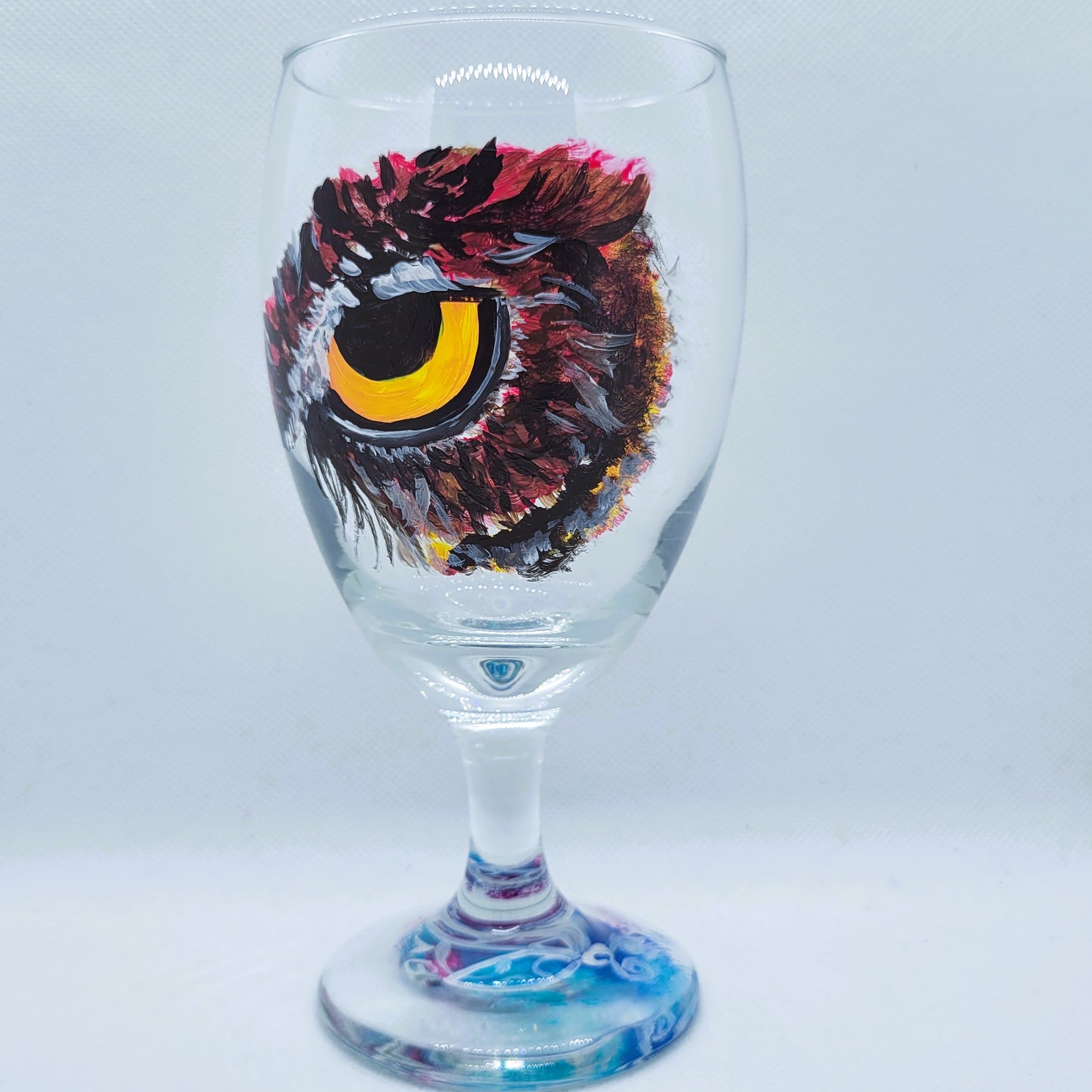 Owl Eye 16oz Goblet Glass