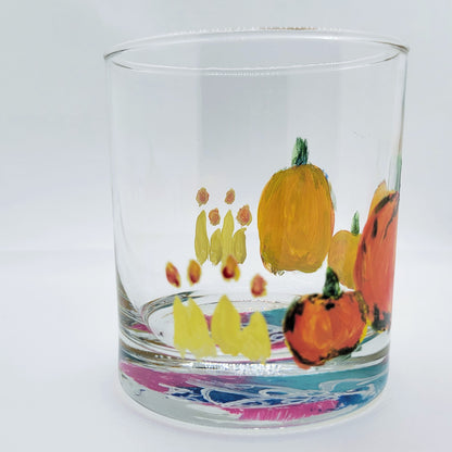 Pumpkins Fall Lowball Glass 11oz