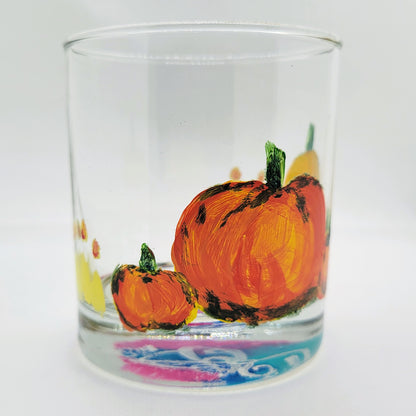 Pumpkins Fall Lowball Glass 11oz