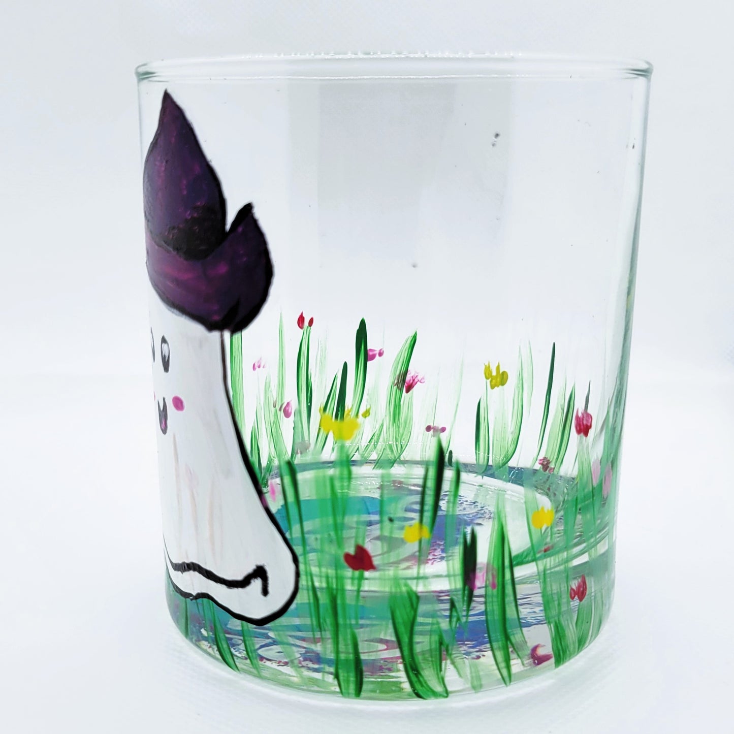 Little Ghost in Flower Field 11oz Glass