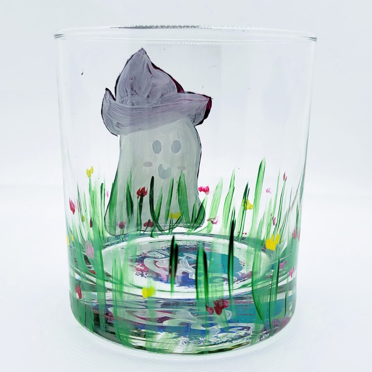 Little Ghost in Flower Field 11oz Glass