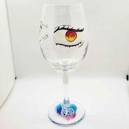 Fire Heart Wine Glass