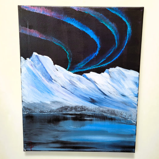 Northern Lights acrylic painting by Ronnie Poole