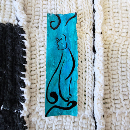 Cat Line Art Bookmark