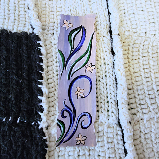 Purple Floral Bookmark