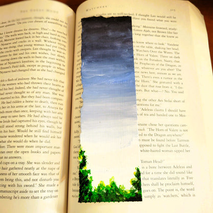 Distant Trees and Gray Sky Landscape Bookmark