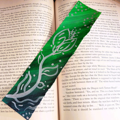 Silver Flower Bookmark