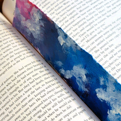 Pink and Blue Clouds Bookmark