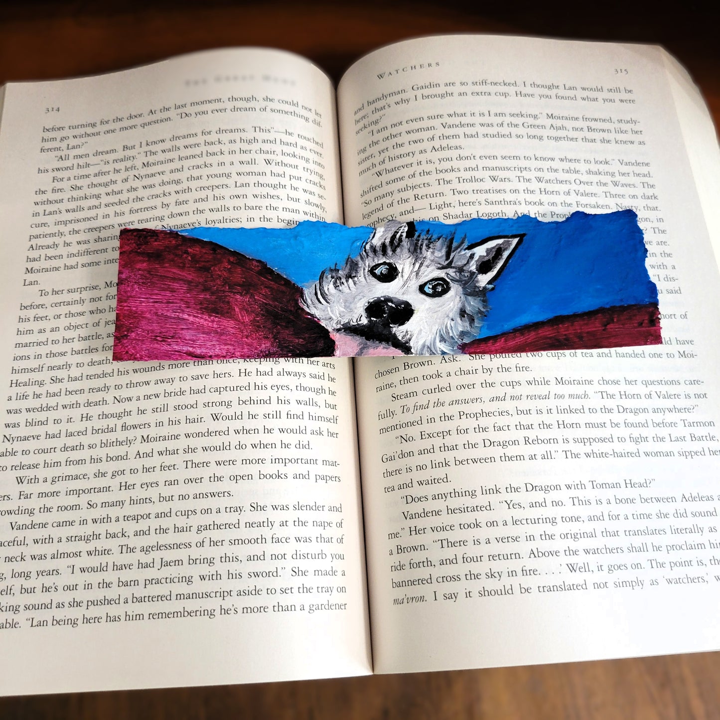 Silly Husky Bookmark