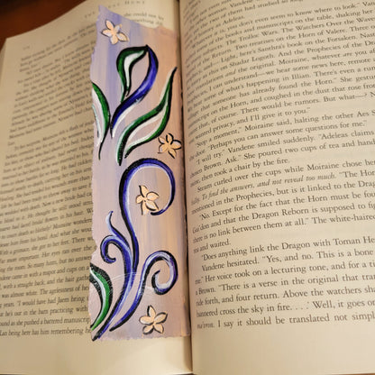 Purple Floral Bookmark