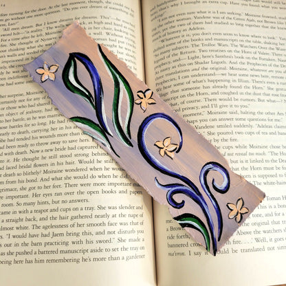 Purple Floral Bookmark