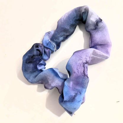 Hand Dyed Silk Scrunchie – Handmade Silk Hair Tie, Hand Sewn Scrunchy, Luxury Silk Ponytail Holder, Gift for Her, Soft Hair Accessory