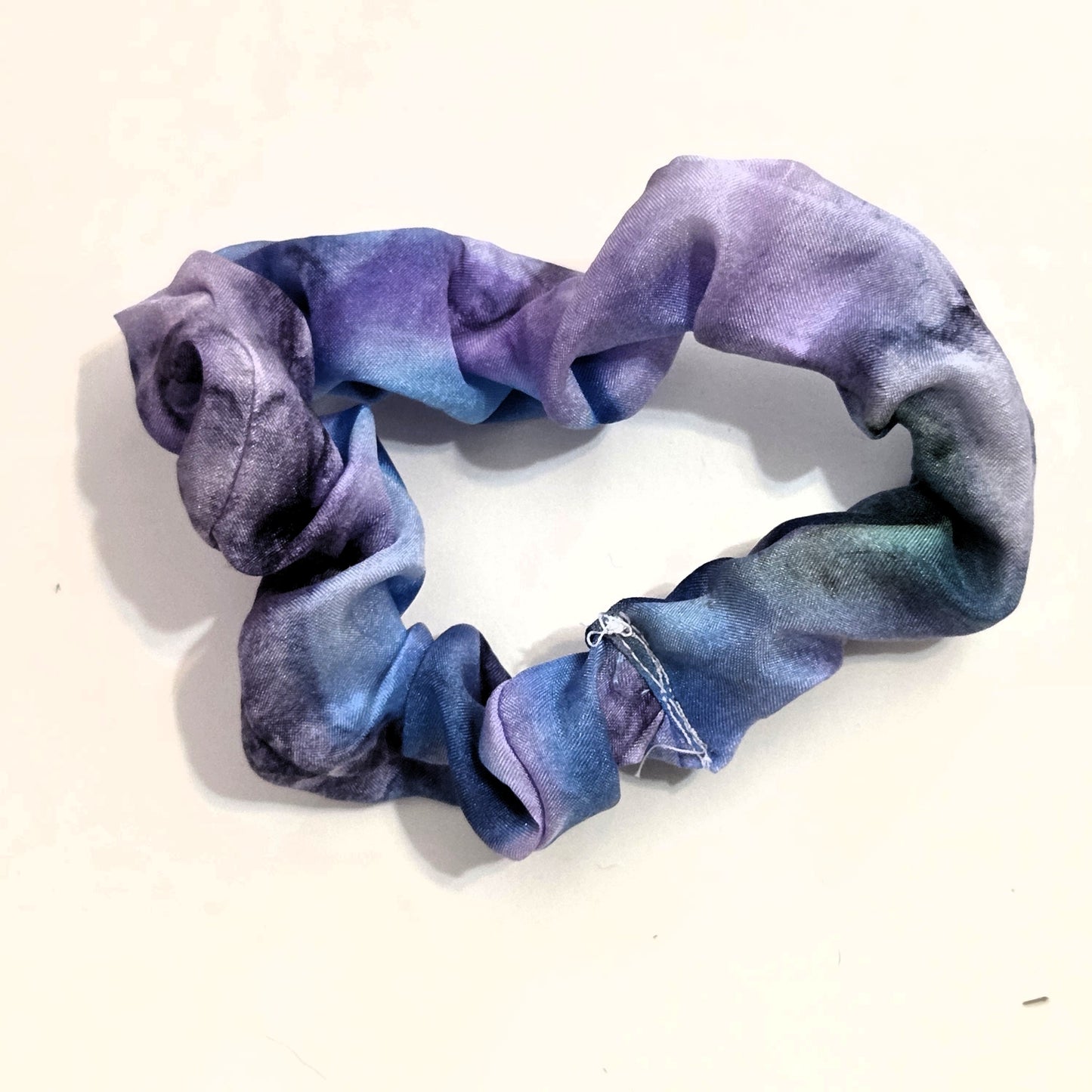 Hand Dyed Silk Scrunchie – Handmade Silk Hair Tie, Hand Sewn Scrunchy, Luxury Silk Ponytail Holder, Gift for Her, Soft Hair Accessory