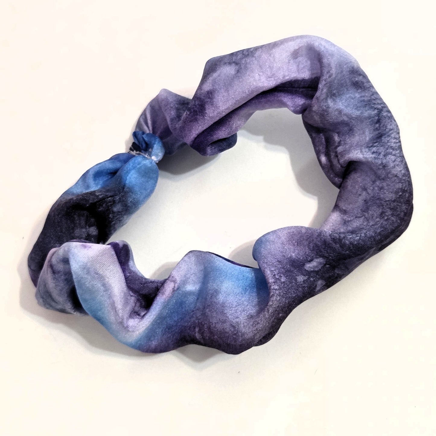 Hand Dyed Silk Scrunchie – Handmade Silk Hair Tie, Hand Sewn Scrunchy, Luxury Silk Ponytail Holder, Gift for Her, Soft Hair Accessory