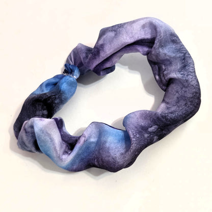 Hand Dyed Silk Scrunchie – Handmade Silk Hair Tie, Hand Sewn Scrunchy, Luxury Silk Ponytail Holder, Gift for Her, Soft Hair Accessory
