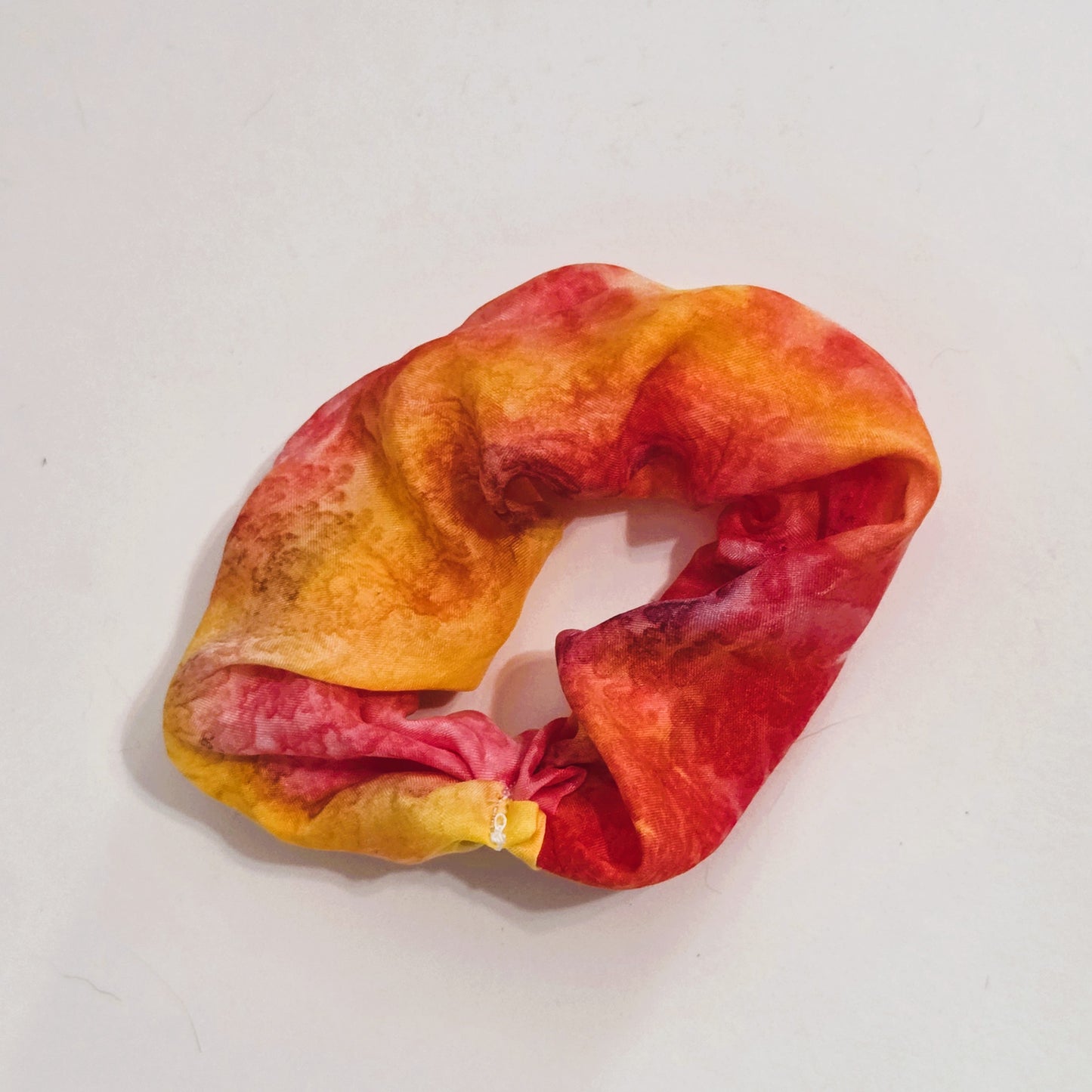 Hand Dyed Silk Scrunchie – Handmade Silk Hair Tie, Hand Sewn Scrunchy, Luxury Silk Ponytail Holder, Gift for Her, Soft Hair Accessory