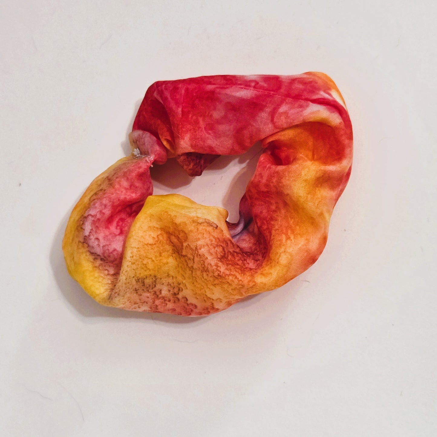 Hand Dyed Silk Scrunchie – Handmade Silk Hair Tie, Hand Sewn Scrunchy, Luxury Silk Ponytail Holder, Gift for Her, Soft Hair Accessory