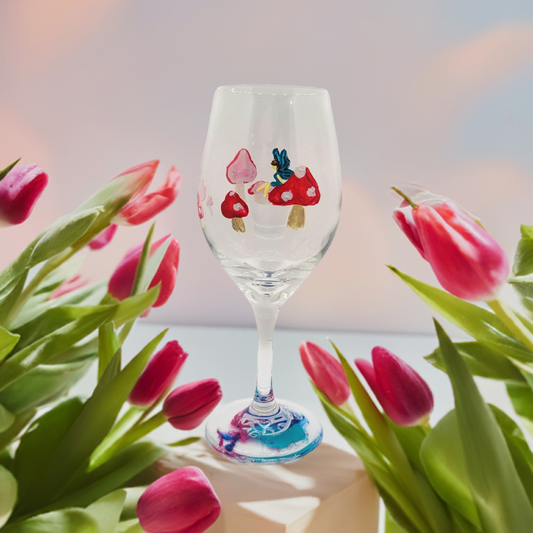 Fairy Ring Wine Glass