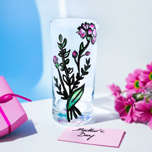 Wild Flowers Highball Glass