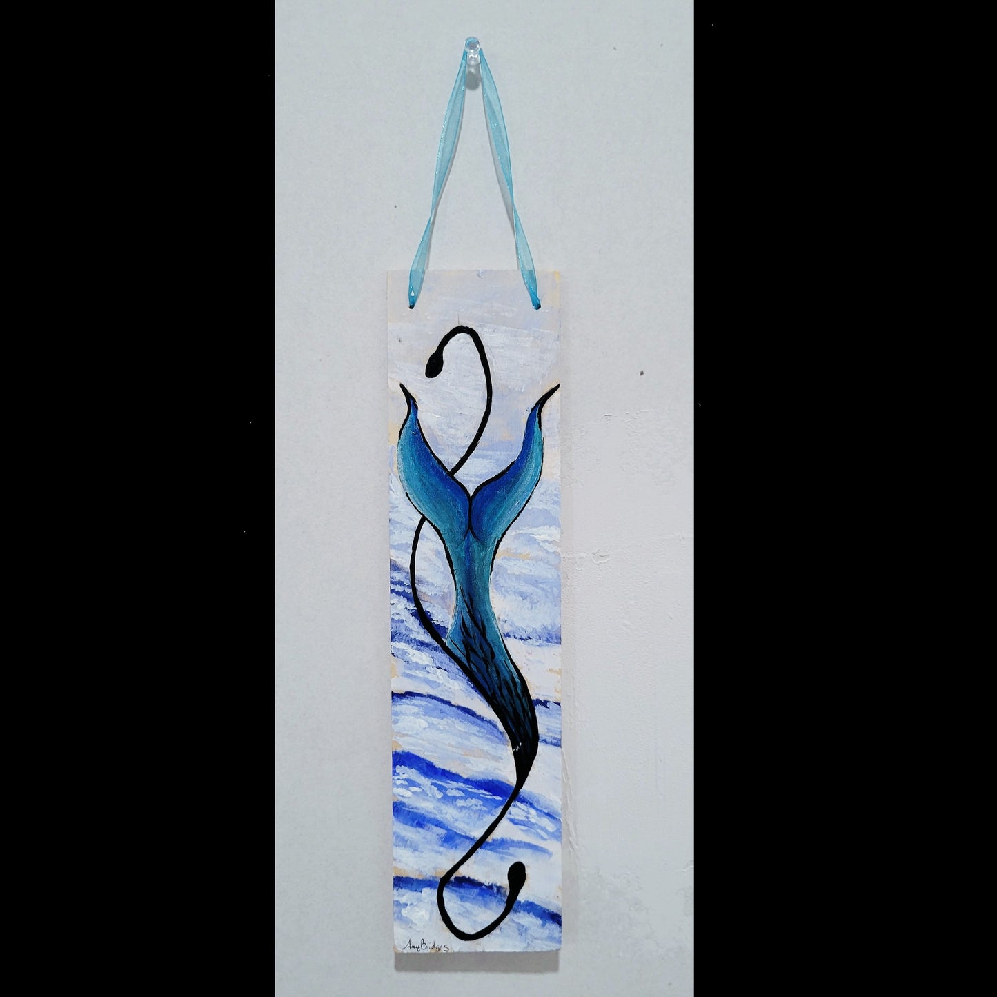 Mermaid Tail Wood Hanger Acrylic Amy Bridges