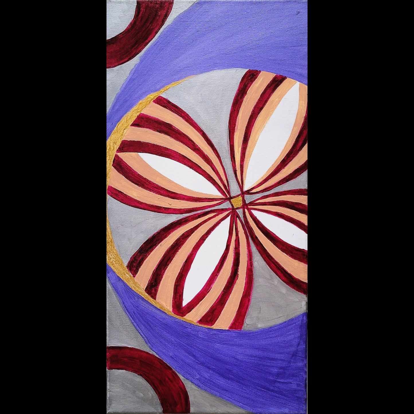 Loops and Spirals Acrylic Painting on Canvas Amy Bridges