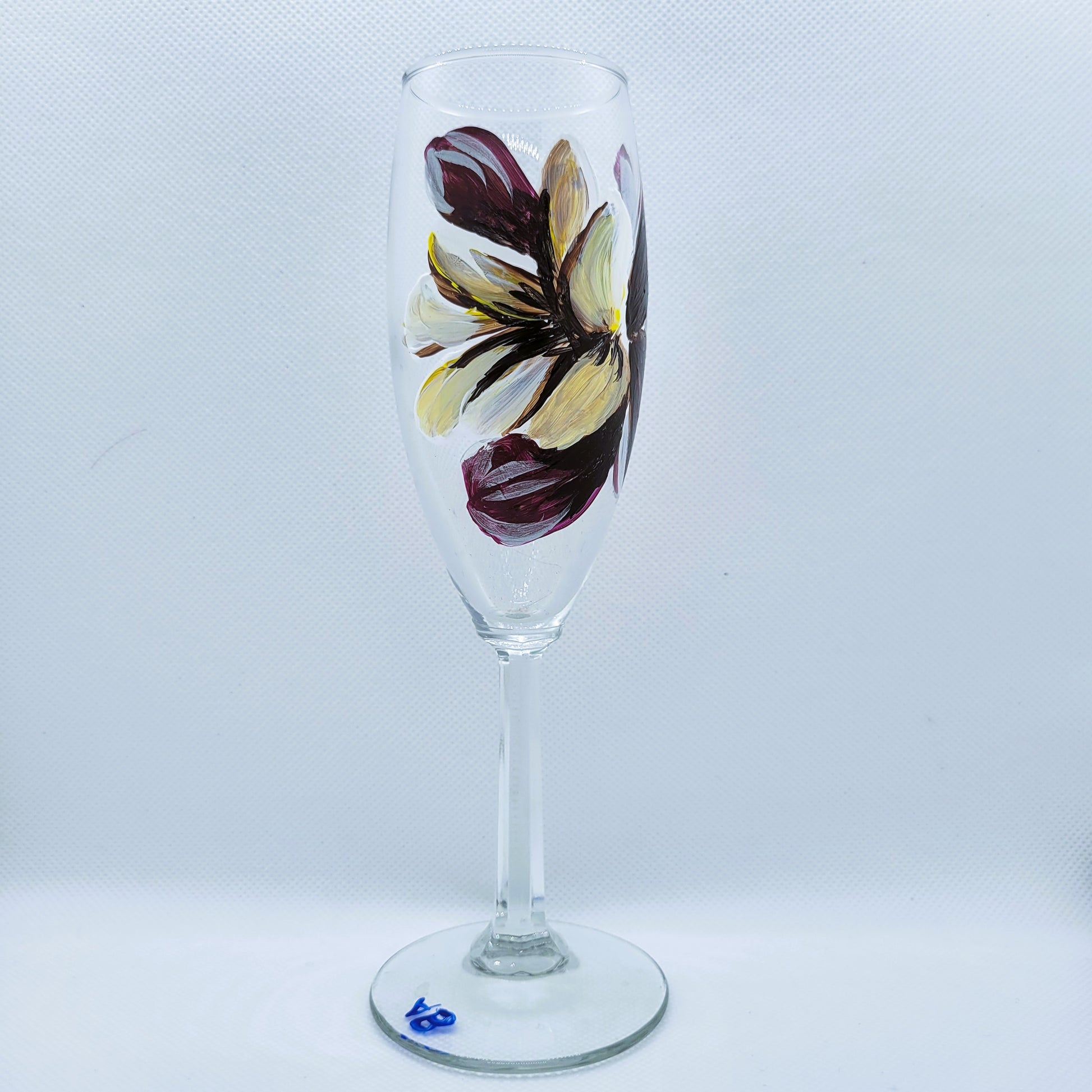 hand-painted champagne flutes 